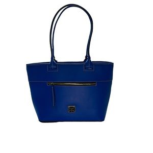 NWOT Dooney & Bourke Beacon French Blue zipper tote work Bag